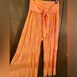 Sincerely Jules Tie Front Tiered Pant